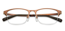 Load image into Gallery viewer, Copper Rectangle Half Rim Unisex Eyeglasses by Lenskart Air-205291