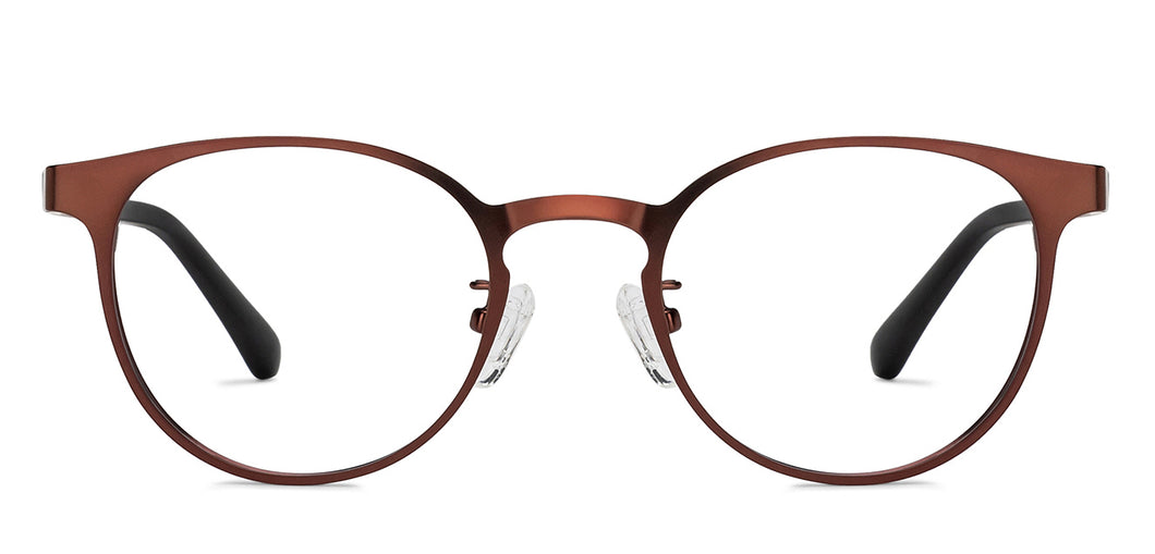 Copper Round Full Rim Unisex Eyeglasses by Lenskart Air-205270