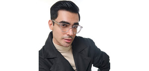 Transparent Square Full Rim Unisex Eyeglasses by Lenskart STUDIO-222602