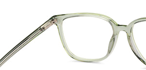 Transparent Square Full Rim Unisex Eyeglasses by Fossil-201715