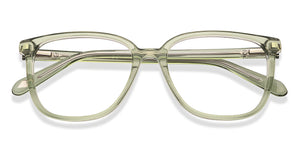 Transparent Square Full Rim Unisex Eyeglasses by Fossil-201715