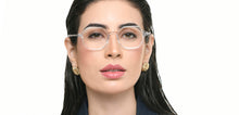 Load image into Gallery viewer, Transparent Geometric Full Rim Unisex Eyeglasses by Vincent Chase-218998