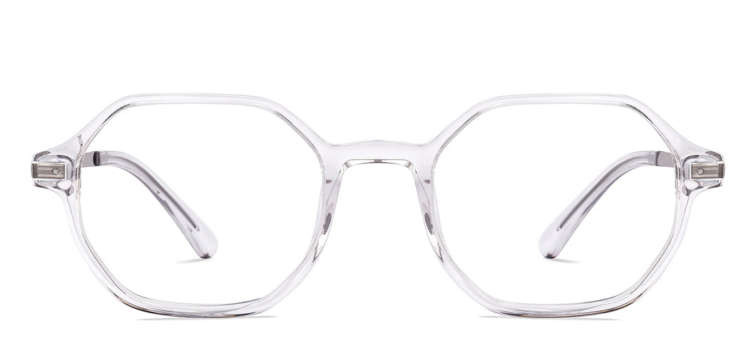 Transparent Geometric Full Rim Unisex Eyeglasses by Vincent Chase-218998