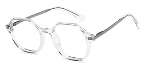 Transparent Geometric Full Rim Unisex Eyeglasses by Vincent Chase-218998