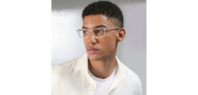 Load image into Gallery viewer, Crystal Rectangle Full Rim Unisex Eyeglasses by Vincent Chase-224425