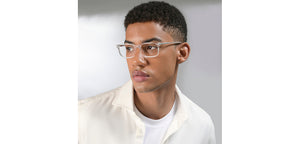 Crystal Rectangle Full Rim Unisex Eyeglasses by Vincent Chase-224425