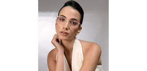 Crystal Rectangle Full Rim Unisex Eyeglasses by Vincent Chase-224425