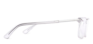 Crystal Rectangle Full Rim Unisex Eyeglasses by Vincent Chase-224425