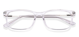 Crystal Rectangle Full Rim Unisex Eyeglasses by Vincent Chase-224425