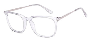 Crystal Square Full Rim Unisex Eyeglasses by Vincent Chase-224430