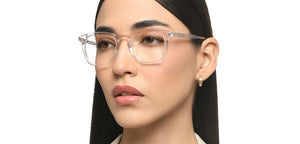 Transparent Square Full Rim Unisex Eyeglasses by Vincent Chase-219866