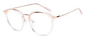 Crystal Transparent Round Full Rim Unisex Eyeglasses by Vincent Chase-233102