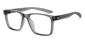 Grey Rectangle Full Rim Unisex Eyeglasses by Lenskart Air-236453