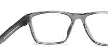 Load image into Gallery viewer, Grey Rectangle Full Rim Unisex Eyeglasses by Lenskart Air-236453