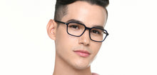 Load image into Gallery viewer, Dark Blue Rectangle Full Rim Unisex Eyeglasses by Vincent Chase-219696