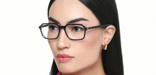 Load image into Gallery viewer, Dark Blue Rectangle Full Rim Unisex Eyeglasses by Vincent Chase-219696