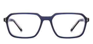 Dark Blue Rectangle Full Rim Unisex Eyeglasses by Vincent Chase-219696