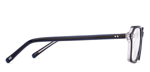 Dark Blue Rectangle Full Rim Unisex Eyeglasses by Vincent Chase-219696