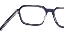 Load image into Gallery viewer, Dark Blue Rectangle Full Rim Unisex Eyeglasses by Vincent Chase-219696