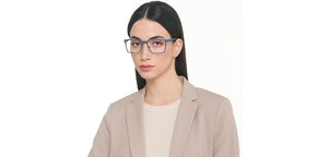 Blue Square Full Rim Unisex Eyeglasses by John Jacobs-222891