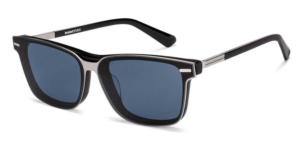 Gunmetal Square Full Rim Unisex Accessories by Lenskart-226086