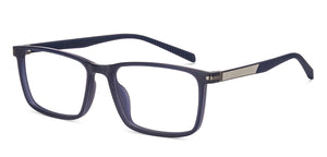 Blue Rectangle Full Rim Unisex Eyeglasses by Lenskart Air-228999