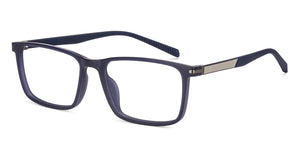 Blue Rectangle Full Rim Unisex Eyeglasses by Lenskart Air-228999