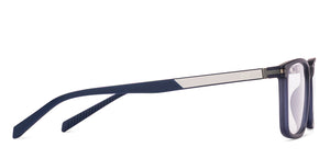 Blue Rectangle Full Rim Unisex Eyeglasses by Lenskart Air-228999