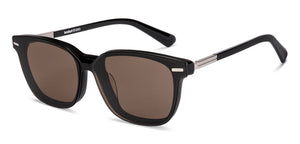 Matte Black Rectangle Full Rim Unisex Accessories by Lenskart-226087