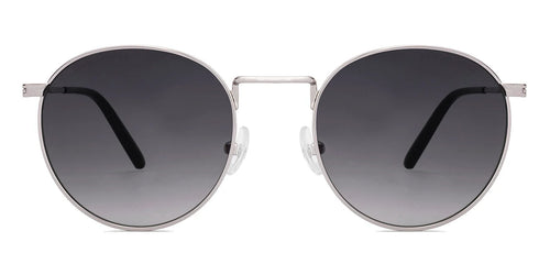 Silver Round Full Rim Unisex Sunglasses by John Jacobs-222781