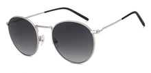 Load image into Gallery viewer, Silver Round Full Rim Unisex Sunglasses by John Jacobs-222781