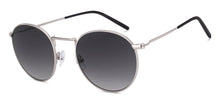 Load image into Gallery viewer, Silver Round Full Rim Unisex Sunglasses by John Jacobs-222781