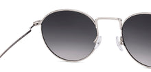 Load image into Gallery viewer, Silver Round Full Rim Unisex Sunglasses by John Jacobs-222781