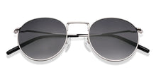 Load image into Gallery viewer, Silver Round Full Rim Unisex Sunglasses by John Jacobs-222781