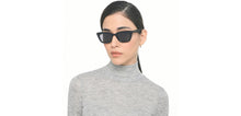 Load image into Gallery viewer, Black Cat Eye Full Rim Women Sunglasses by John Jacobs-226545