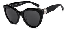 Load image into Gallery viewer, Black Cat Eye Full Rim Women Sunglasses by John Jacobs-229253