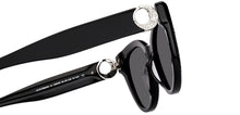 Load image into Gallery viewer, Black Cat Eye Full Rim Women Sunglasses by John Jacobs-229253