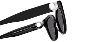 Black Cat Eye Full Rim Women Sunglasses by John Jacobs-229253