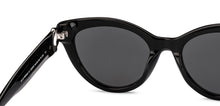 Load image into Gallery viewer, Black Cat Eye Full Rim Women Sunglasses by John Jacobs-229253