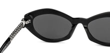 Load image into Gallery viewer, Black Geometric Full Rim Women Sunglasses by John Jacobs-229249