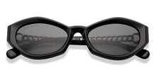 Load image into Gallery viewer, Black Geometric Full Rim Women Sunglasses by John Jacobs-229249