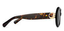 Load image into Gallery viewer, Black Oval Full Rim Women Sunglasses by John Jacobs-229255