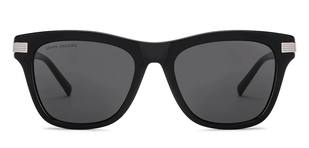 Black Wayfarer Full Rim Men Sunglasses by John Jacobs-229257