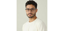 Load image into Gallery viewer, Dark Grey Square Full Rim Men Eyeglasses by Lenskart-232217