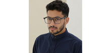Load image into Gallery viewer, Dark Grey Square Full Rim Men Eyeglasses by Lenskart-232217