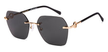 Load image into Gallery viewer, Gold Geometric Rimless Women Sunglasses by John Jacobs-229248