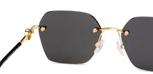 Load image into Gallery viewer, Gold Geometric Rimless Women Sunglasses by John Jacobs-229248
