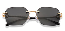 Load image into Gallery viewer, Gold Geometric Rimless Women Sunglasses by John Jacobs-229248