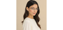Load image into Gallery viewer, Dark Grey Cat Eye Rimless Women Eyeglasses by Lenskart-228917