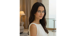 Dark Grey Cat Eye Rimless Women Eyeglasses by Lenskart-228917